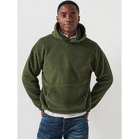 Levi'S Cozy Up Sherpa Pullover Hoodie - Green