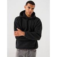 Levi'S Cosy Sherpa Logo Hoodie - Black