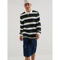 Levi'S Union Long Sleeve Striped Rugby Polo Shirt - Multi