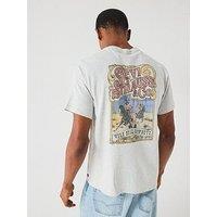 Levi'S Relaxed Fit Graphic Back Print Short Sleeve T-Shirt- Grey