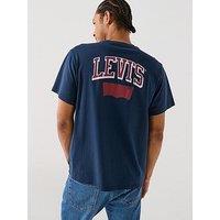 Levi'S Relaxed Fit Logo Print Short Sleeve T-Shirt- Black