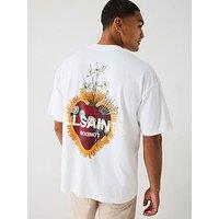 Allsaints Heartfelt Short Sleeve Graphic T-Shirt- White