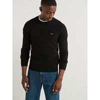 Levi'S Original Housemark Logo Knitted Jumper- Black