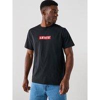 Levi'S Relaxed Fit Logo Short Sleeve T-Shirt- Black