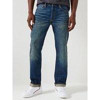 Levi'S 501 Premium Original Straight Fit Jeans 1937 Bounty Hunter Selv- Dark Wash