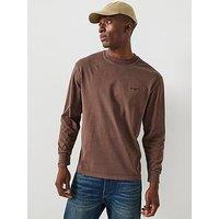 Levi'S Authentic Relaxed Fit Long Sleeve T-Shirt - Brown