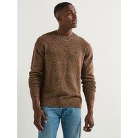 Levi'S Original Housemark Logo Knitted Jumper - Brown