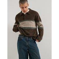 Levi'S Redwood Rugby Stripe Knitted Jumper - Brown