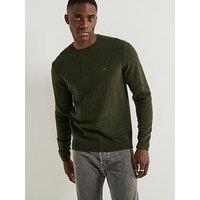 Levi'S Original Housemark Logo Knitted Jumper- Dark Green
