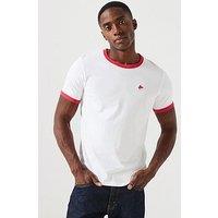 Levi'S Retro Ringer Embroidered Short Sleeve T-Shirt- White