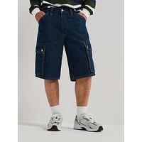 Levi'S 478 Baggy Fit Denim Shorts - Next One Down- Dark Blue