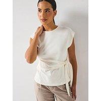 Vero Moda Taylor Short Sleeve Tie T-Shirt - Multi