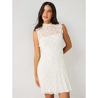 Vero Moda Lisa Short Sleeve Mini Dress - Cream