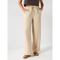 Vero Moda Melaney High Waist Loose Trouser- Beige