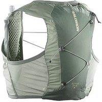Salomon Adults Unisex Running Active Skin 4 Hydration Vest Set - Green