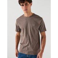 Gant Regular Fit Shield T-Shirt - Brown