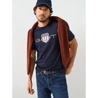 Gant Regular Fit Archive T-Shirt - Navy