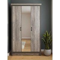 Gfw Boston 3 Door Mirrored Wardrobe