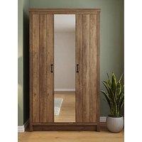 Gfw Boston 3 Door Mirrored Wardrobe