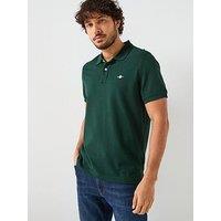 Gant Regular Fit Shield Pique Polo Shirt - Green