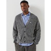 Tommy Jeans Badge Knitted Cardigan - Grey