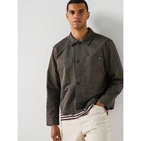 Calvin Klein Jeans Long Sleeve Cotton Overshirt - Green