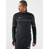 Under Armour Mens Challenger Training 1/4 Zip Top - Black/White