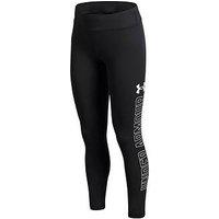 Under Armour Junior Girls Training Motion Branded Tights - Black