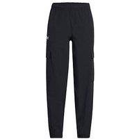 Under Armour Junior Girls Training Rival Woven Cargo Pants - Black