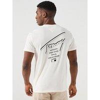 Tommy Jeans Regular Sign City Back Print T-Shirt - White