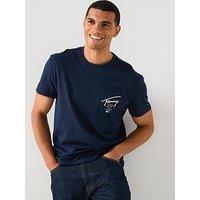 Tommy Jeans Regular Sign City Back Print T-Shirt - Navy