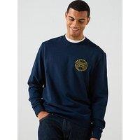 Tommy Jeans Regular Fit Varsity Circle Crew Sweatshirt - Black