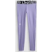 Under Armour Junior Girls Training Heatgear Tights - Purple