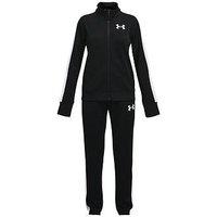 Under Armour Junior Girls Training Knit Tracksuit - Black