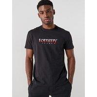 Tommy Jeans Chest Logo T-Shirt - Black