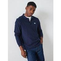 Tommy Jeans Regular Badge Long Sleeve Polo Shirt - Navy