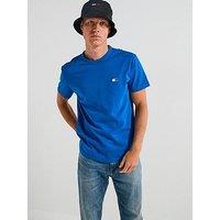 Tommy Jeans Regular Fit Badge T-Shirt - Blue