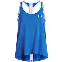 Under Armour Junior Girls Training Tech Knockout Tank -Blue /White