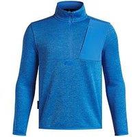 Under Armour Junior Boys Golf Drive Hybrid Storm 1/2 Zip Top - Blue