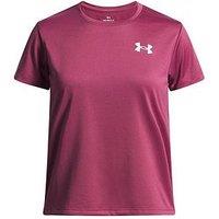 Under Armour Junior Logo Short Sleeve Training - Burgundy