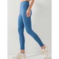 Gym + Coffee Womens Training Lotus Lounge Legging - Blue