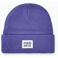 Gym + Coffee Womens Training Knit Beanie - Purple