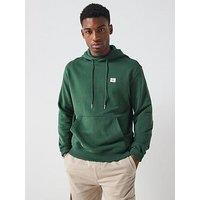 Calvin Klein Jeans Left Chest Woven Badge Overhead Hoodie - Green