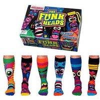 United Oddsocks Funk Heads Novelty Crew Sock Giftbox