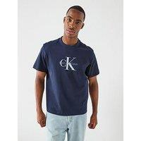 Calvin Klein Jeans Monologo T-Shirt - Navy