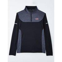 Under Armour Junior Boys Training Tech Utility 1/4 Zip Top - Black