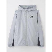 Under Armour Junior Boys Training Rival Woven Jacket - Grey