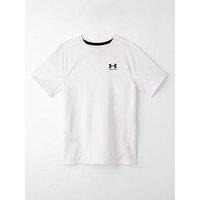 Under Armour Junior Boys Training Heatgear T-Shirt - White