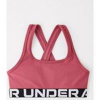Under Armour Junior Girls Training Crossback Bra - Burgundy