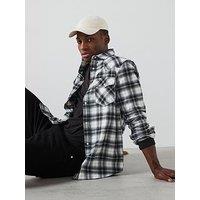 Tommy Jeans Regular Western Flannel Check Shirt - Black